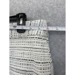 Banana Republic Women's A Line Skirt Size 8 White Black Tweed Cotton Blend Lined Photo 8