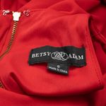 Betsy and Adam Arielle Scuba Crepe Ruffle Slit Gown Photo 2