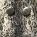 Milly  leopard faux fur double breasted coat S Photo 4