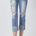 Risen  DISTRESSED CAPRI WITH CUFF JEANS Photo 4