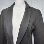 Quince  Dark Gray Blazer Notch Collar Long Sleeve Hook and Eye Work Size S Photo 2