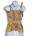 J.Crew  flower print smocked Peplum Top‎ Photo 2