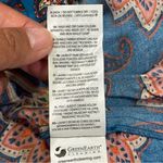 Boden Size 2 Paisley Amaryllis Border Print Raglan Top Boho Peasant Lightweight Pink Photo 6