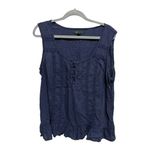 Ralph Lauren Lauren  Navy Boho Tank Size XL Blue Minimalist Bohemian Chic Photo 1