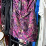 Lulus  High-Class Attitude Black Floral Jacquard Strapless Mini Dress Photo 8