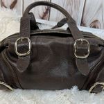 Burberry Brown Leather Bowler Bag Photo 7