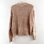 Madewell Space Dyed Open Knit Crochet Crewneck Pullover Sweater Ginger XS Photo 4