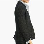 J.Crew  Womens Jacket Going Out Blazer Tinsel Tweed Wool Blend Lined Black Size 2 Photo 1