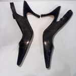 J. RENEE Casual Dress Black Point Heels Slingback Classy Timeless Shoes Size 8.5 Photo 5