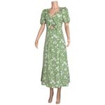 Likely  Alisa Cut-Out Floral Midi Dress, Ivory/Green, 4 (US) Photo 6