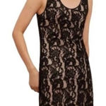 Aritzia  Wilfred Mini Dress Black Lace Sleeveless Tank New Photo 0