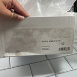 Good American NIB WHITE TERRY SLIP ON SANDALS Photo 11