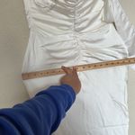 House Of CB HOUSE‎ OF CB 'Nanoushka' Ivory Satin Midi Dress NWOT size M Photo 13