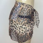 Zuliana One Size Leopard Print Sarong Skirt. Made in USA. New With Tags. Tan Photo 1