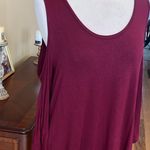 Honeyme Red Wine Knit Open Shoulder Shift Dress Photo 6