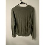 Lilla P Women's Easy Button Shawl Collar Sweater, Moss Green, Size Large Green Photo 2