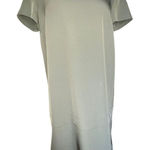 SISLEY OLIVE GREEN SHIFT DRESS SHORT SLEEVE LAYERED‎ LOOK DRESS WOMEN SIZE SMALL Photo 0
