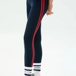 Splits59 Ella High Waist Airweight 7/8 Leggings Indigo Blue / Pirate Red M $128 Photo 1