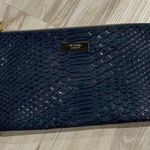 Cle de peau beaute navy snakeskin makeup bag Blue Photo 0