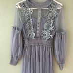 Victorian Style Blue Lace Dress Women’s Medium Photo 1