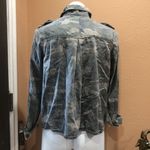 Lucky Brand  camouflage denim button up shirt Photo 3