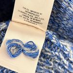 Anthropologie Moth Winnie Blue Wool Blend Waterfall Draped Cardigan Sweater | L Photo 9