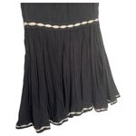 Free People Dress Womens 2 Delightful Birds Of A Feather Embroidered Flare Black Photo 11