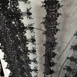 Solitaire  Swimsuit Cover Up Women Black Crochet Lace Sheer Mesh Fringe T… Photo 5