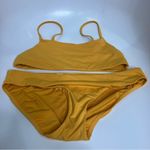 Athleta Scoop Bikini in mustard yellow size medium Photo 2