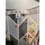 CAbi  Chevron Leopard Floral Grosgrain Sleeveless Tunic Shell Top Shirt 249 M Photo 1