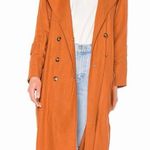 Jen's Pirate Booty  Basic Instinct Trench Coat Sunburn Linen Blend Size M/L Photo 0