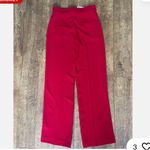 ZARA NWT red straight leg dress pants trousers Photo 3