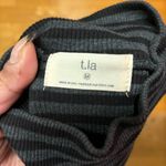 Anthropologie t.la Striped Ruffle Bohochic Coastal Cowgirl Quiet Luxury Top M Photo 6