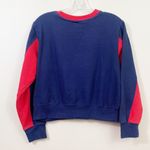 FILA  Logo Long Sleeve Crop Navy/Red/White Sweater Shirt Photo 3