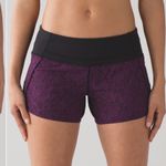 Lululemon Run Times Short 4" In Circuit Aurora Black Size 10 Photo 0