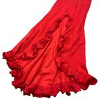Loralie Maxi Skirt 12 Red Vintage Long Boho Festival Romantic Chic Photo 3