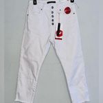 Hot Kiss  Highest Rise Crop White Jeans sz 3 NWT! Photo 0