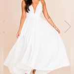 Pink Lily  all begins with love white maxi dress size S Photo 0