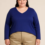 Just My Size Just‎ My Size Rich Purple Tee Photo 0