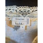 Nicole Miller Artelier  Blouse Women XL Cottage Prairie Top Farmcore Homestead‎ Photo 2