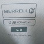 Merrell  Barefoot Opti-Wick L Short Sleeved Athletic Trail Top in Gray Orange Photo 8