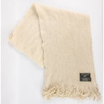 Echo Soft Beige Knit Scarf Unisex Men Women One Size White Photo 6