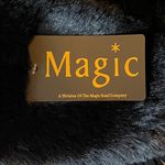 Magic Scarf Black Faux Rabbit Fur Collar with Satin Lining NWT Photo 3