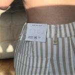 Loft High Wasted Flared crop striped jeans Photo 2