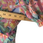 Takara  Women's Size 9 Floral Chiffon Babydoll‎ Button Front Sundress Maxi Dress Photo 6