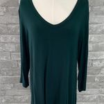 Nine Britton  Deep Green Long Sleeve Top Photo 0