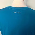Champion Performance Blue Teal Vneck Workout Athletic Shirt Photo 4