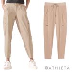 Athleta Go Far Travel Venture Pant Womens 2 XS Tapered Jogger Beige Athleisure Photo 15