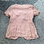 Vintage Casual Corner Button Down Blouse With Built In Vest Pink 16 Photo 5