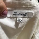 Madewell  Women's Short Sleeve Button-Up Top White XXS Photo 9